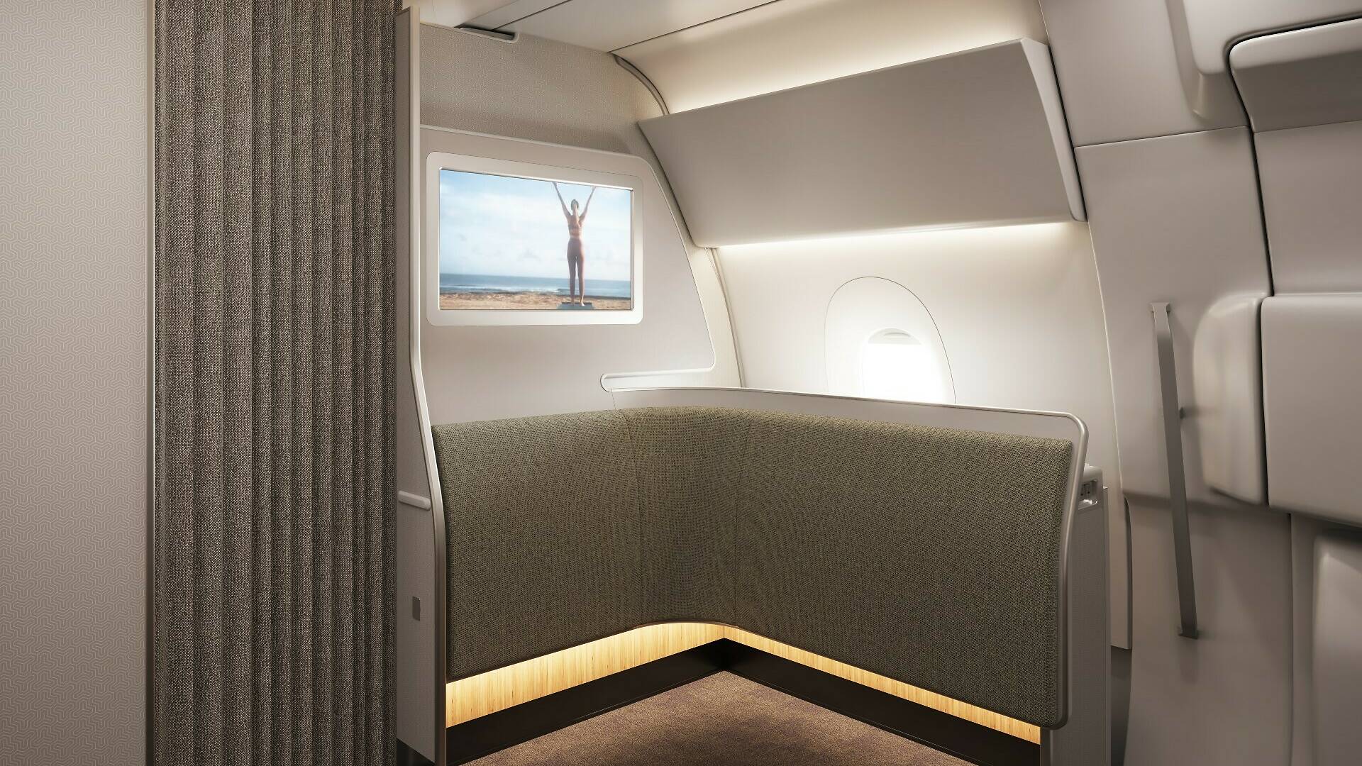 First Look At Qantas' All-New Airbus A350 Cabin That Will Fly The World ...