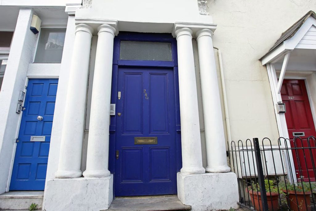 THe blue door