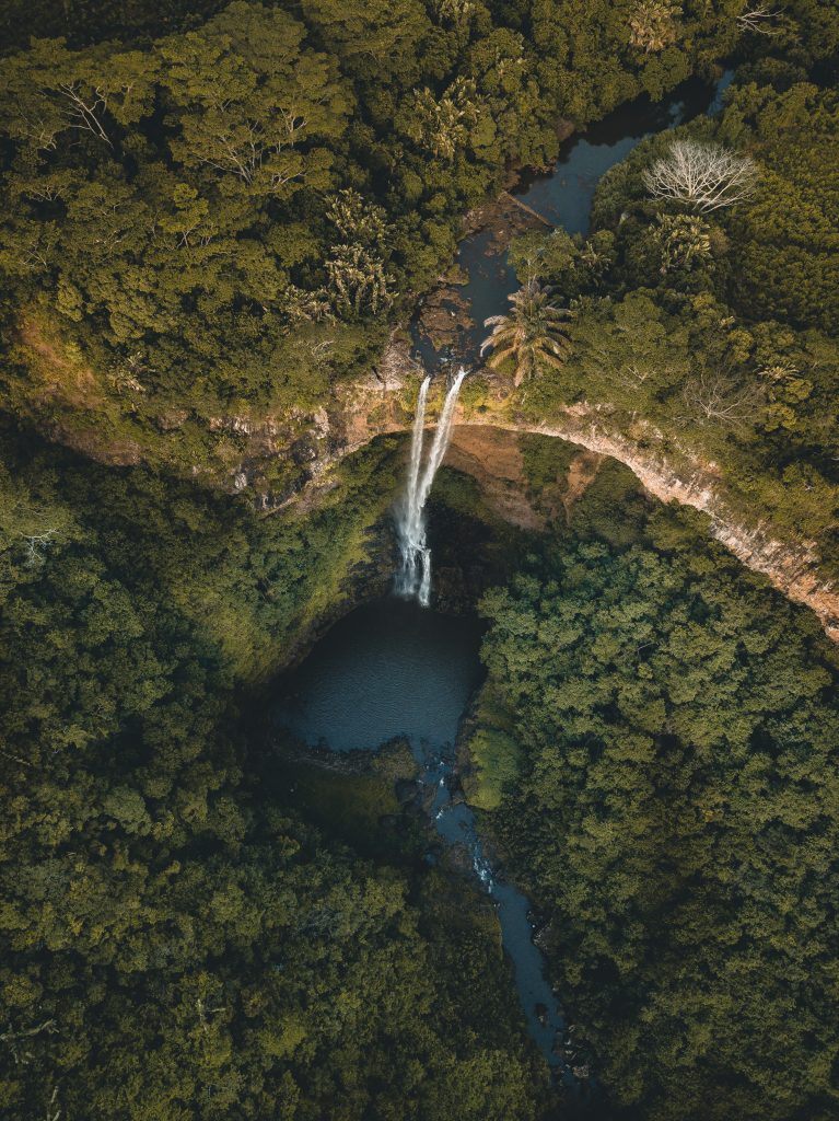 Chamarel Waterfall. 