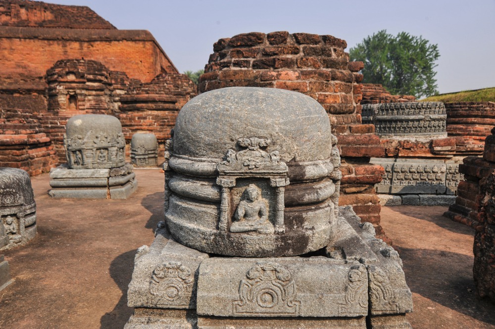 Stupas at Nalanda Mahavihara