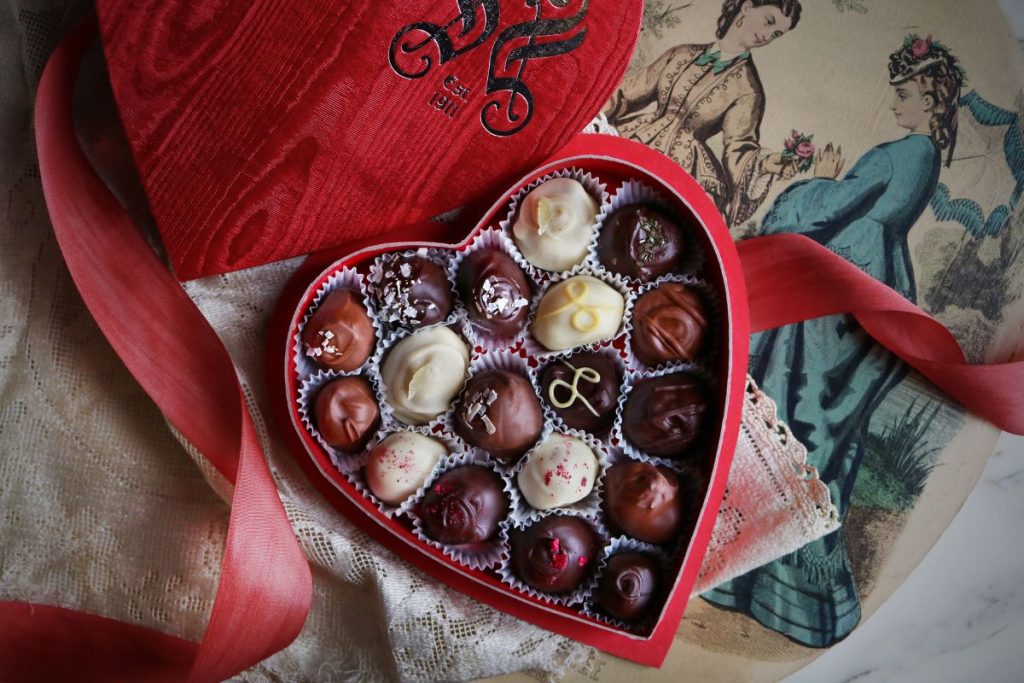 Buttercream Valentines Heart Box photo courtesy of Shane Confectionery